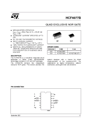 Datasheet HCF4077B manufacturer STMicroelectronics